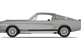 draw classic modern and movie car illustrations