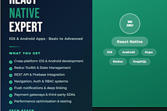 react native expert with ios and android focus