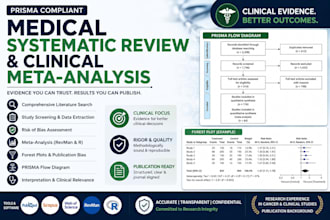 conduct systematic review and meta analysis for medical research