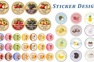 create round logo, patch badge, sticker design