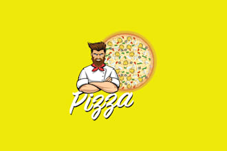 create a restaurant, pizza, cafe, smoothie juice, and food logo design