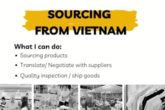 provide quality inspection and sourcing services