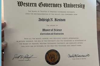 design diploma certificate, university degree or high school certificate