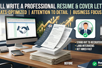 write a professional resume and cover letter