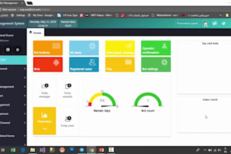 build custom telegram bot with admin panel and full automation