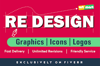design, redesign, rebrand logo and recreate graphics