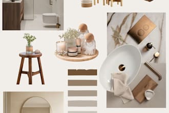 design mood boards for interior design projects