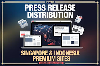 write and distribute your press release to singapore, indonesia premium site