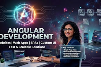 create custom angular web apps with API integration