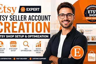 etsy account creation for all country, etsy seller account, etsy store setup