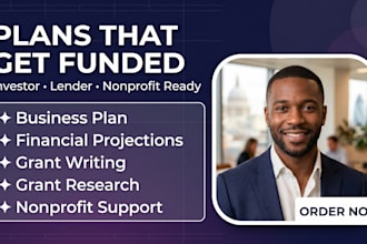write business plans and grant proposals for businesses and ngos
