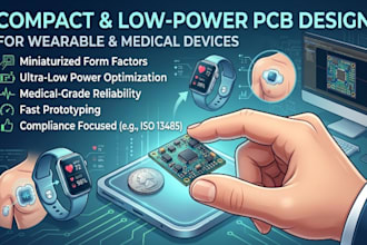 design compact low power pcb for wearable and medical devices