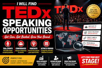 find tedx events and speaking opportunities accepting speakers