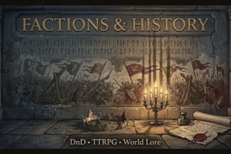 write dnd ttrpg backstories rpg lore factions fantasy history and worldbuilding