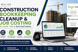 do construction bookkeeping cleanup job costing in sage 300 and buildertrend
