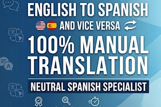 professional english to spanish translation and vice versa