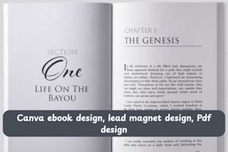 do pdf lead magnet, workbook, canva ebook design, pdf design