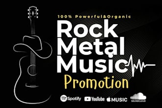 do heavy rock metal music promotion, spotify music stream, rock metal playlist