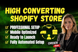 build a high converting shopify dropshipping store with winning products
