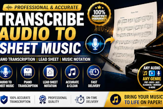 transcribe music audio to sheet music piano transcription lead sheet notation