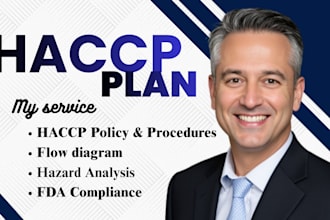 create haccp plan, hazard analysis, fda compliance, procedures, flow diagram