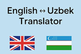 translate english russian and uzbek professionally