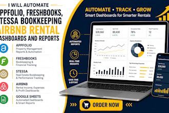 automate appfolio freshbooks stessa bookkeeping airbnb rental dashboards report