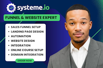 create systeme io sales funnel , systeme io website, systeme io landing page