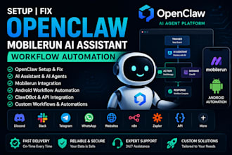 setup fix openclaw mobilerun ai assistant  clawdbot android workflow automation