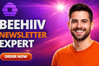 design beehive landing page, beehiiv ai email automation and beehiv newsletter