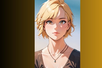 draw an anime illustration sfw or nsfw cell shaded render
