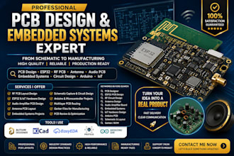 design rf pcb layout, audio pcb, antenna layout, esp32 design, embedded system