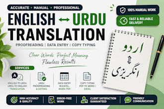 urdu proofreading and editing service