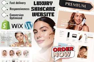 build skincare website skincare beauty store skincare makeup shopify spa website