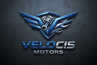 design a powerful and modern motor logo for your brand