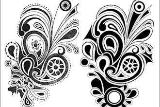 do manual vector tracing, convert image to vector and redraw logo for brands