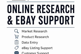 do japanese market research and ecommerce data entry