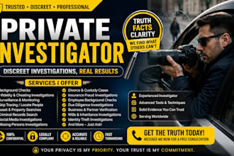 be your licensed private investigator