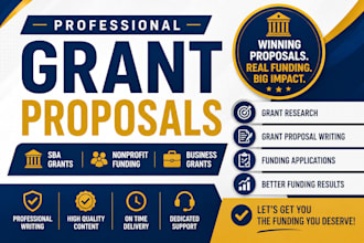 write sba grant proposals, nonprofit grants, and business funding applications