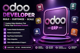 customize, develop, and fix odoo erp website, CRM, ecommerce, and pos