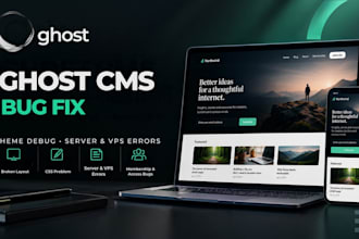 debug ghost cms issues, ghost theme bug and ghost cms blog errors
