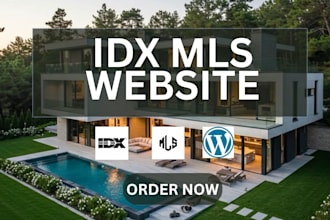 build a modern real estate idx mls website for realtors
