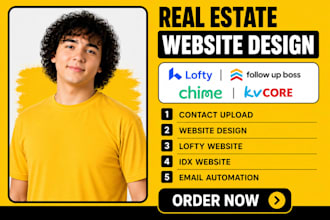 setup lofty CRM, kvcore, boldtrail follow up boss, gohighlevel for real estate
