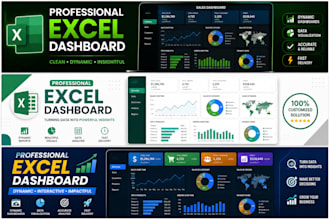 create professional excel dashboards and sales reports
