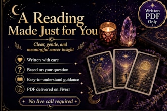 write a career and job tarot reading PDF for clarity