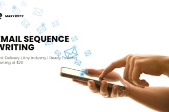 write a professional email sequence that converts