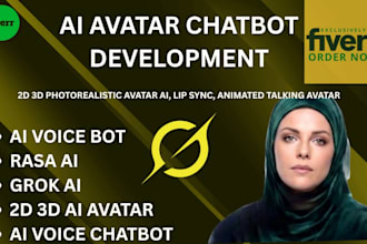 build ai avatar chatbot with voice, 2d 3d avatar llm intelligence rag for webapp