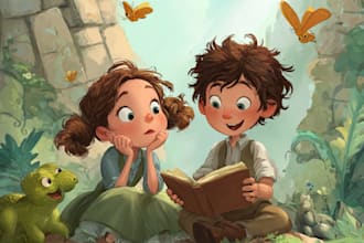 design professional kids storybook illustrations
