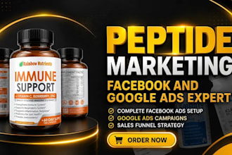 be your peptide marketing expert sales funnel expert social media ads expert
