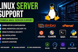 fix linux server and mail server issue